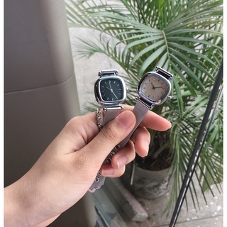 Đồng hồ thời trang DÂY SẮT nữ Ulzzang vuông kiểu dáng basic