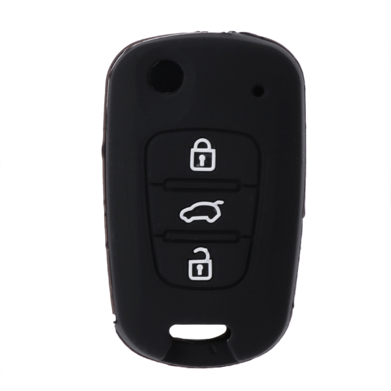 Vỏ Chìa Khóa Điều Khiển Từ Xa Bằng Silicone 3 Nút Cho Hyundai I30 Vena Veloer