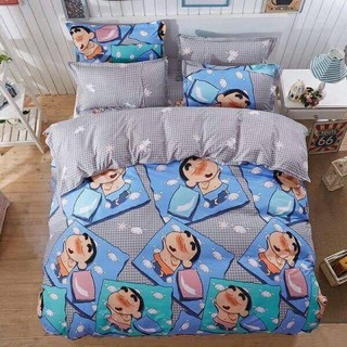 BỘ CHĂN GA GỐI POLY COTTON SHIN CẬU BÉ BÚT CHÌ (ảnh thật cuối)