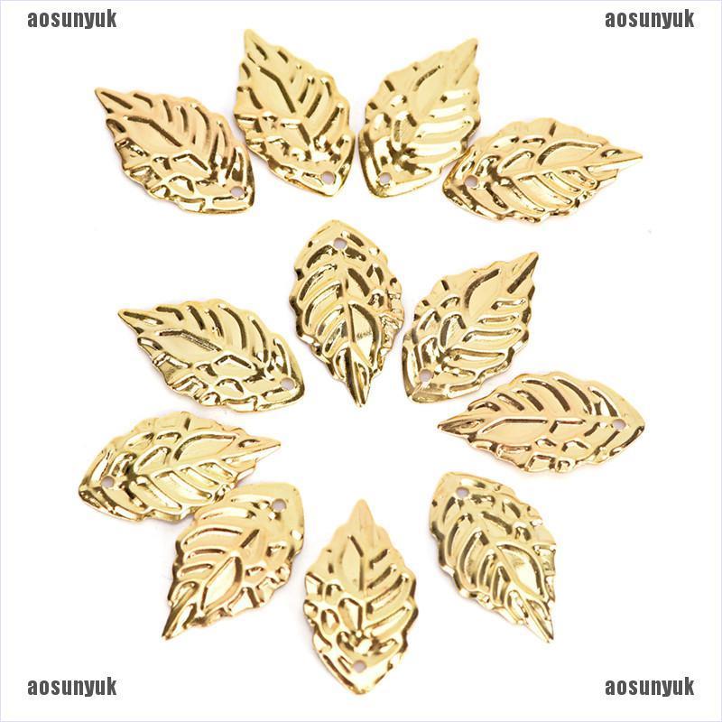 Bộ 50 lá lọc bằng kim loại dùng làm trang sức thời trang DIY