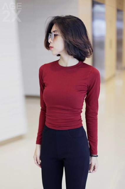[Mã FAMARAL1 giảm 10K đơn 50K] (Ảnh thật) Áo croptop body TAY DÀI chính hãng AGE2X hàng VNXK CHẤT LƯỢNG CAO | BigBuy360 - bigbuy360.vn