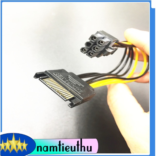 Cáp chuyển đổi nguồn SATA sang 6Pin lcho vga loại tốt