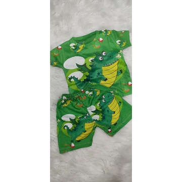 Bộ tay ngắn quần đùi thun lạnh thái cho bé trai/gái