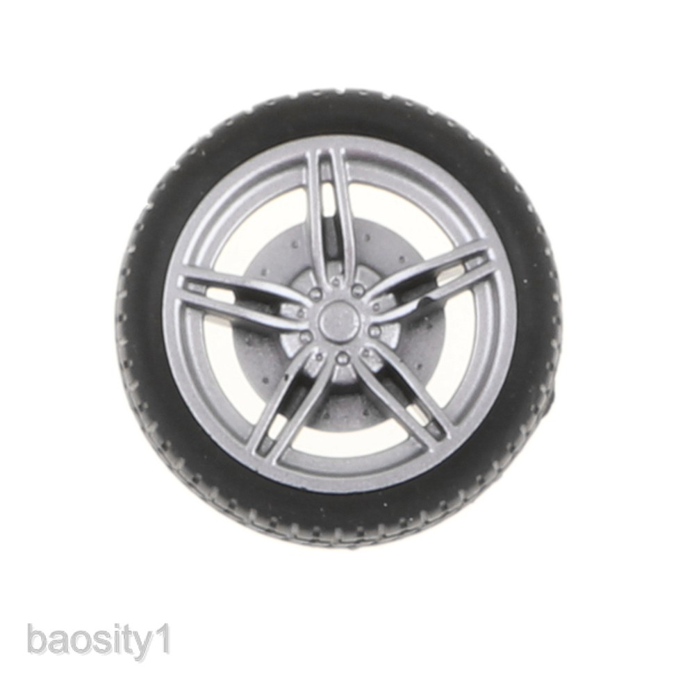 Set vành bánh xe 5 căm + lốp cao su 30mm cho xe đua RC