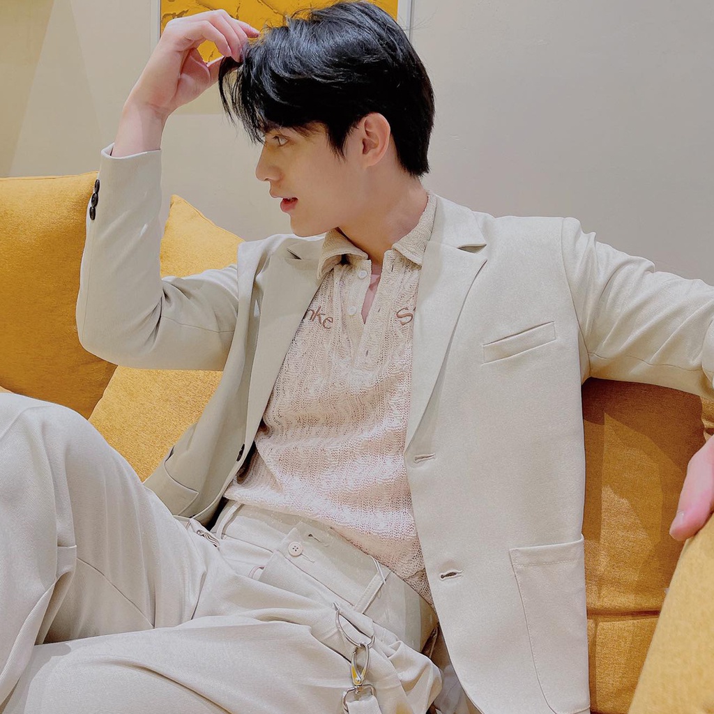 BLANKESPACE Áo Vest Kèm Phụ Kiện Tháo Rời Elio Vest Vải Cotton Sợi Chéo Đứng Form Thời Trang Nam Nữ Unisex