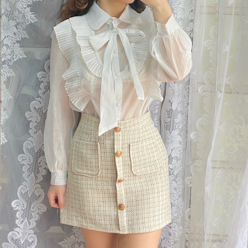 Set áo sơ mi và chân váy 2hand