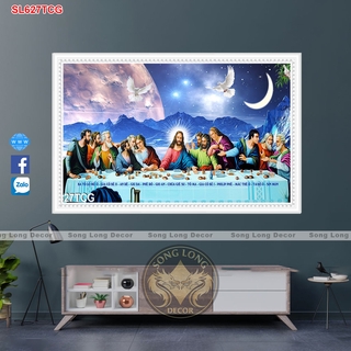 Tranh dán tường Bữa tiệc ly - SL627TCG- Tranh 3D công giáo - Song Long Decor