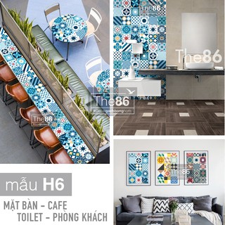 Decal gạch bông loại 1 dán tốt trên mọi chất liệu