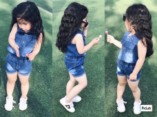Sét bộ jean sát nách bé trai bé gái ( thanh lý)