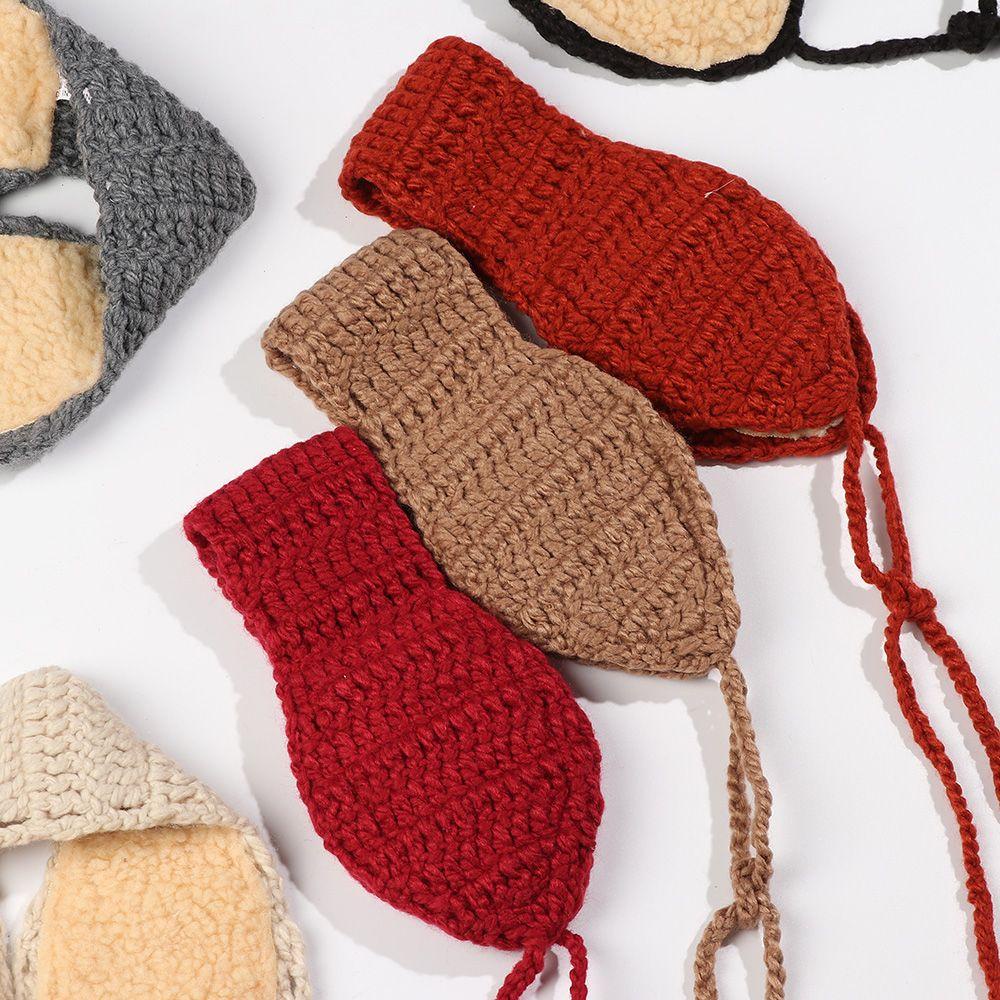 Chụp Tai Kiểu Dây Rút Phối Lông Phong Cách Retro Dễ Thương