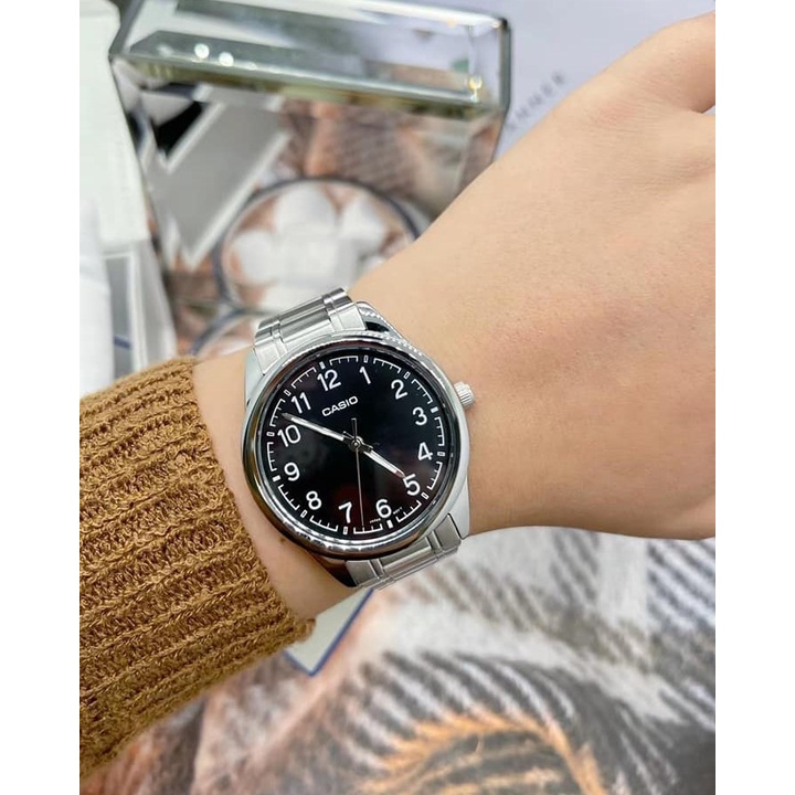 Đồng hồ nam dây kim loại chính hãng Casio MTP-V005D-1B4