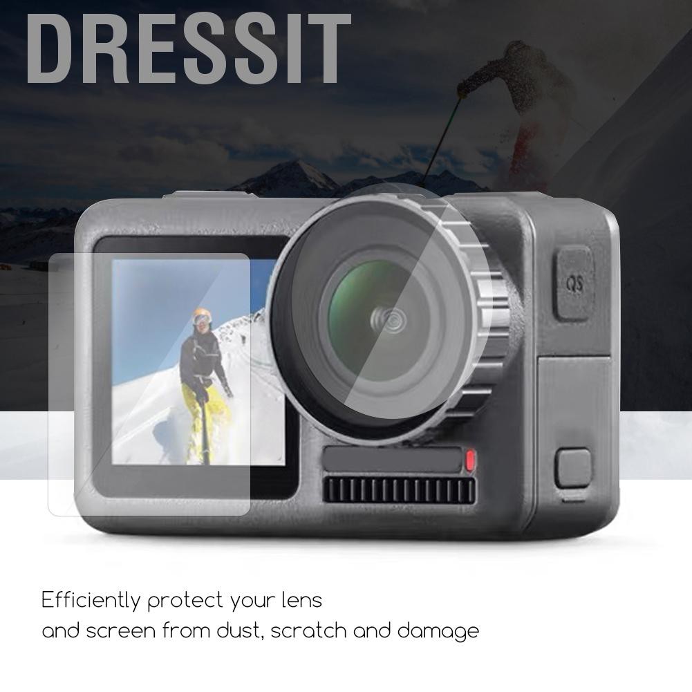 Dressit Screen Protector Tempered Glass Camera LCD Cover Film For DJI OSMO Action