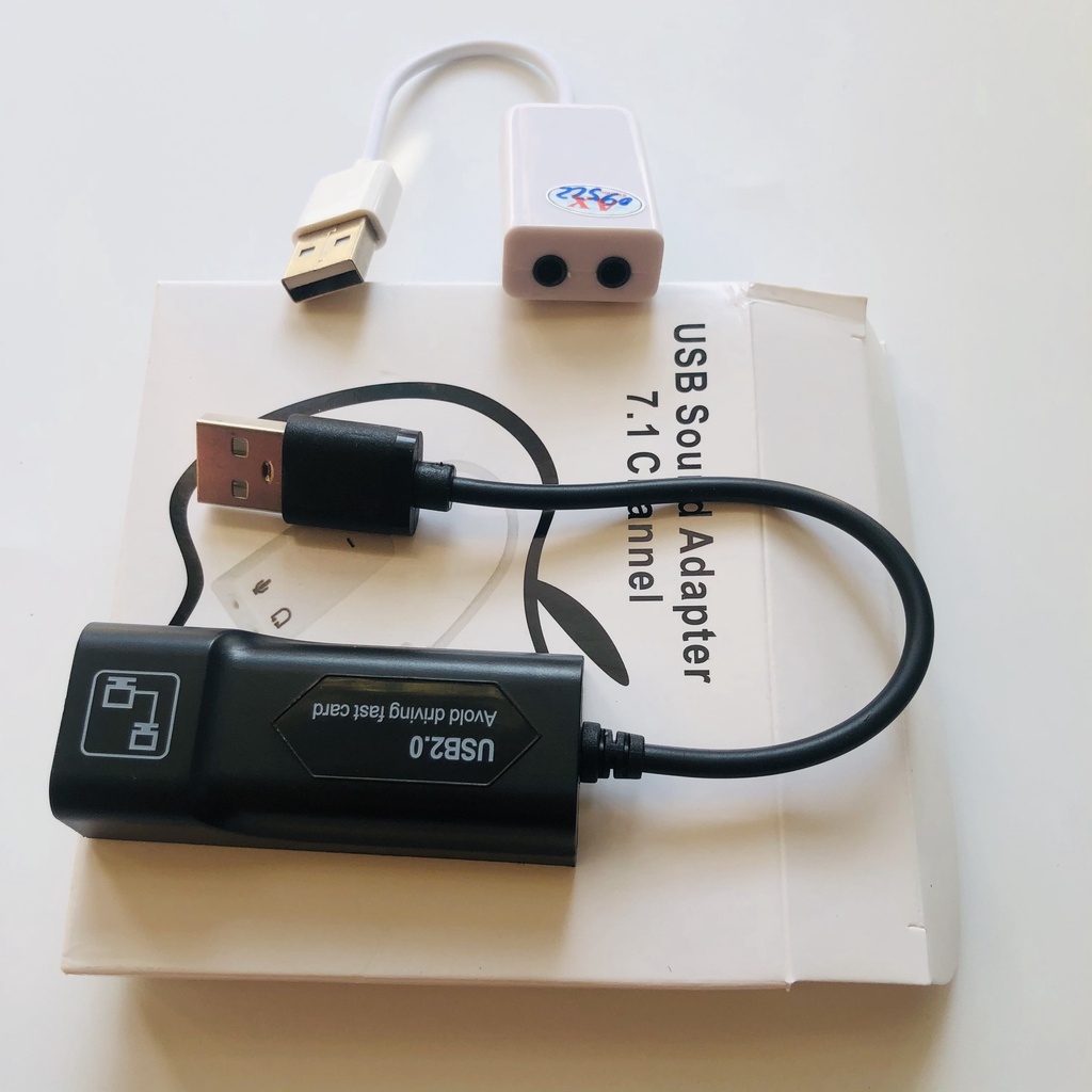 Combo USB Lan 2.0 + USB Sound 7.1