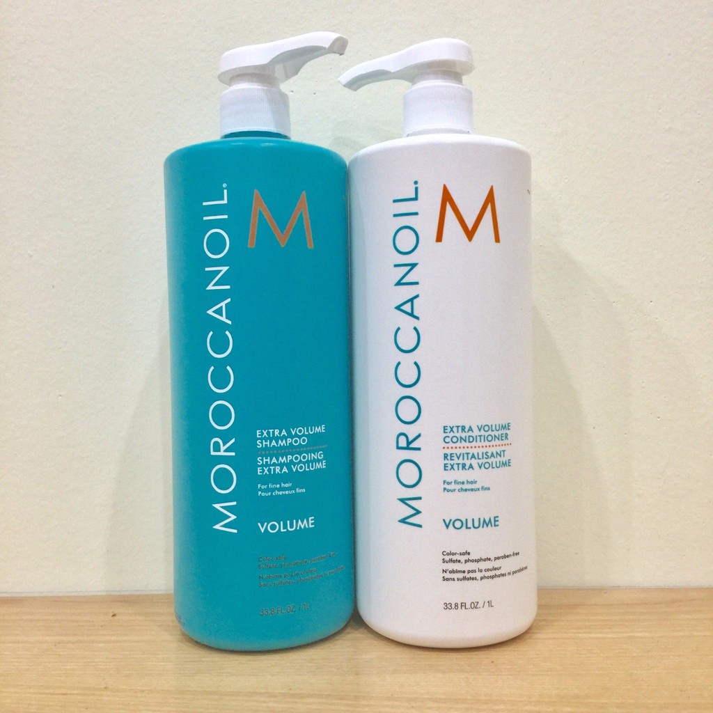 Bộ dầu gội xả Moroccanoil Extra Volume làm phồng tóc 1000ml (ISRAEL)- Bộ