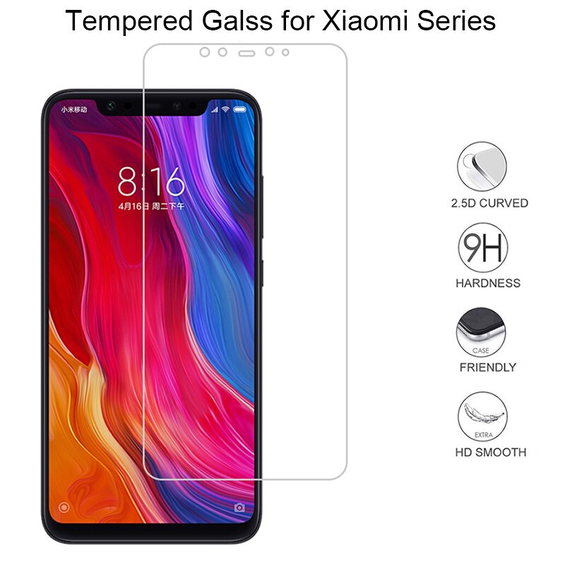 Kính Cường Lực Cho Xiaomi Pocophone F1 Mi A2 Lite Mi5X Mi6X Mi8 Se Mi A1 Note 3 Mix 2