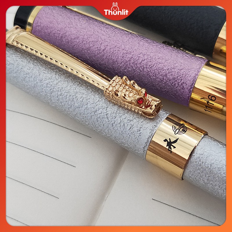 Bút máy Thunlit vỏ nhám tinh tế 3 màu tùy chọn để ký tên dùng làm quà tặng hàng đầu cho trẻ em và học sinh