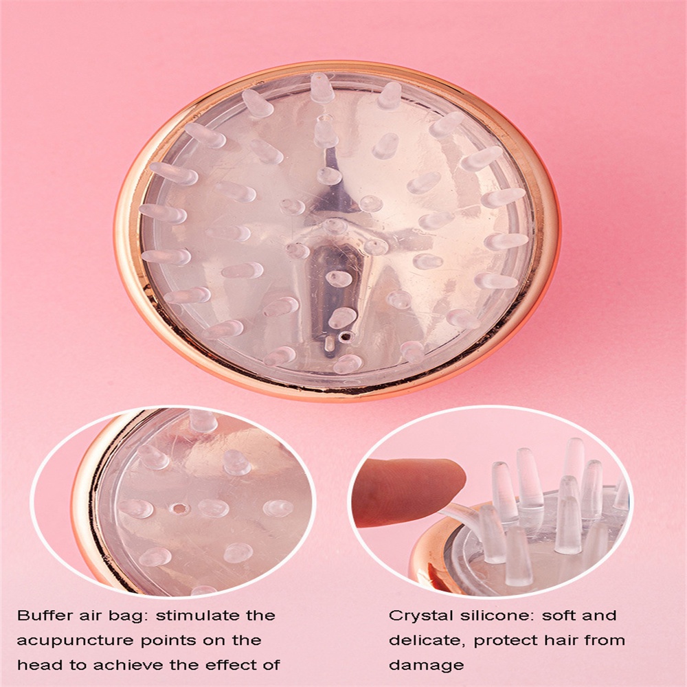 Bàn Chải Massage Da Đầu Bằng Silicone Tiện Dụng Cho Spa