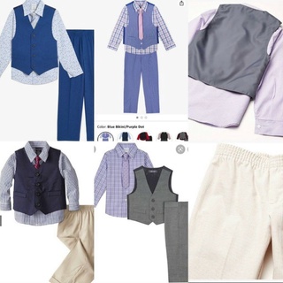 Set đồ vest 4 chi tiết cho bé trai