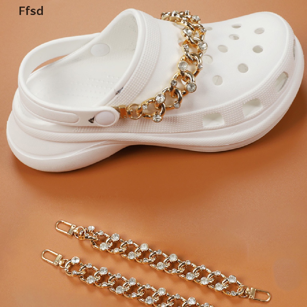 {Ffsd} Giày Dây Xích Đính Đá Tự Thiết Kế Sang Trọng Chất Lượng Cao * Hot