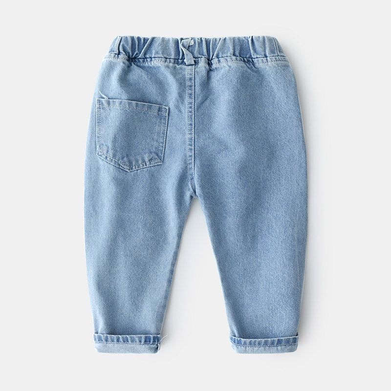 Quần Jeans Dài Thời Trang Dành Cho Bé Trai Gái 2-8 Tuổi