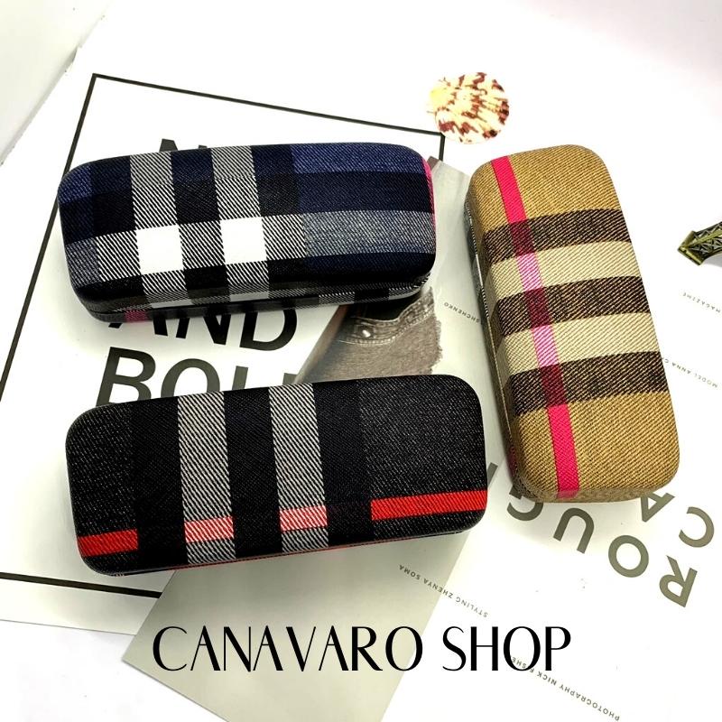 Hộp đựng kính râm kính mát to cao cấp thời trang chống sốc size 16 x 6.5 x 4.4cm CANAVARO SHOP CN1105