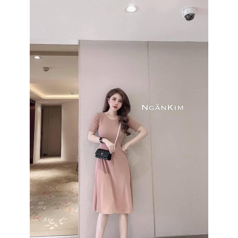 [Mã FAMAYWA2 giảm 10K đơn 50K] V237 VÁY TRƠN XOÈ CỘC TAY 5 MÀU | BigBuy360 - bigbuy360.vn