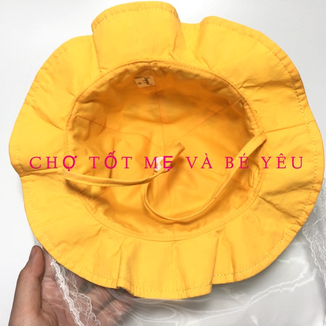 NÓN BÈO KÈM KHĂN VOAN CHE BỤI DƯỚI 2 TUỔI