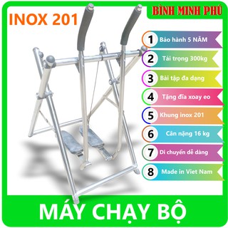 MÁY CHẠY BỘ TRÊN KHÔNG BÌNH MINH PHÚ INOX 201 RÈN LUYỆN SỨC KHỎE, AN TOÀN CHỐNG DỊCH