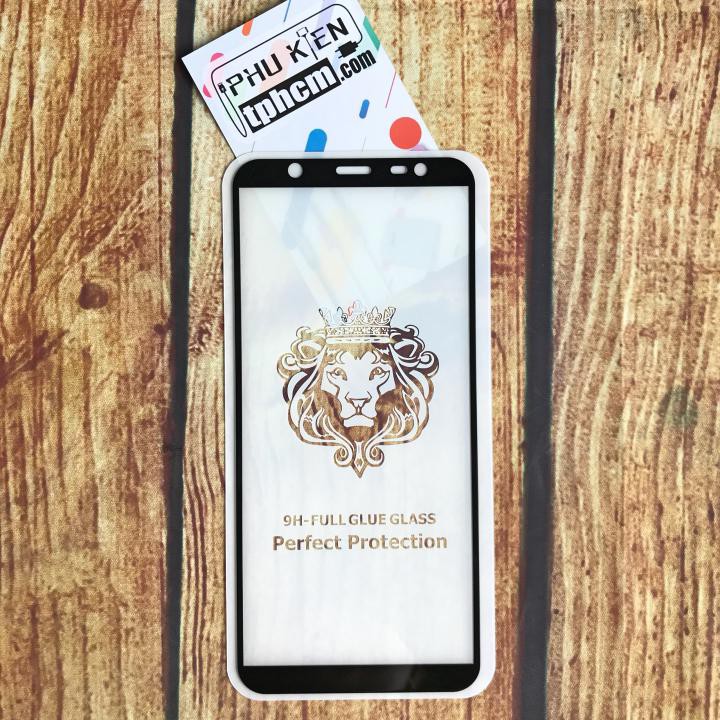 Dán cường lực Full màn hình Full keo Samsung A6 Plus 2018 - J8
