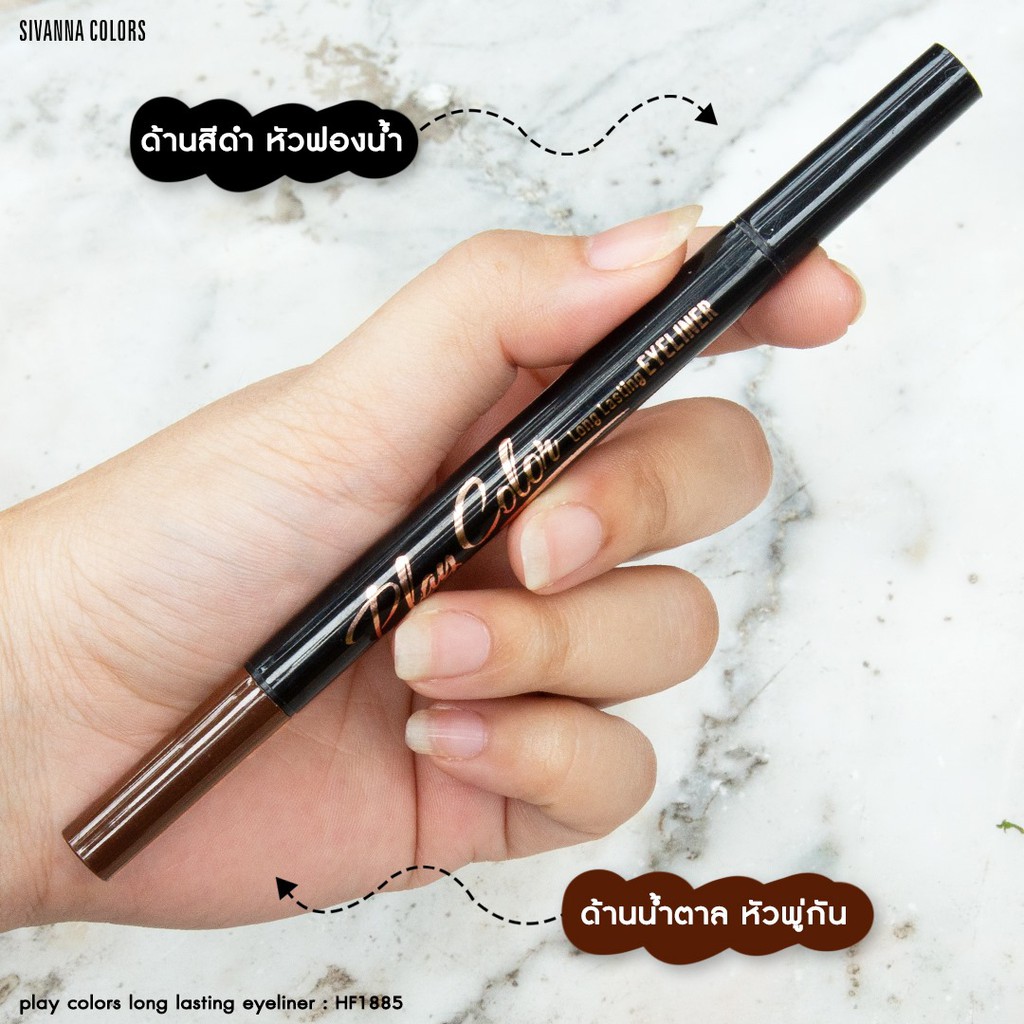 [Auth Thái] Bút Kẻ Mắt Nước 2 Đầu Sivanna Play Color Long Lasting Eyeliner HF1885 - Bút Kẻ Dạ Sivanna 2 Đầu | BigBuy360 - bigbuy360.vn