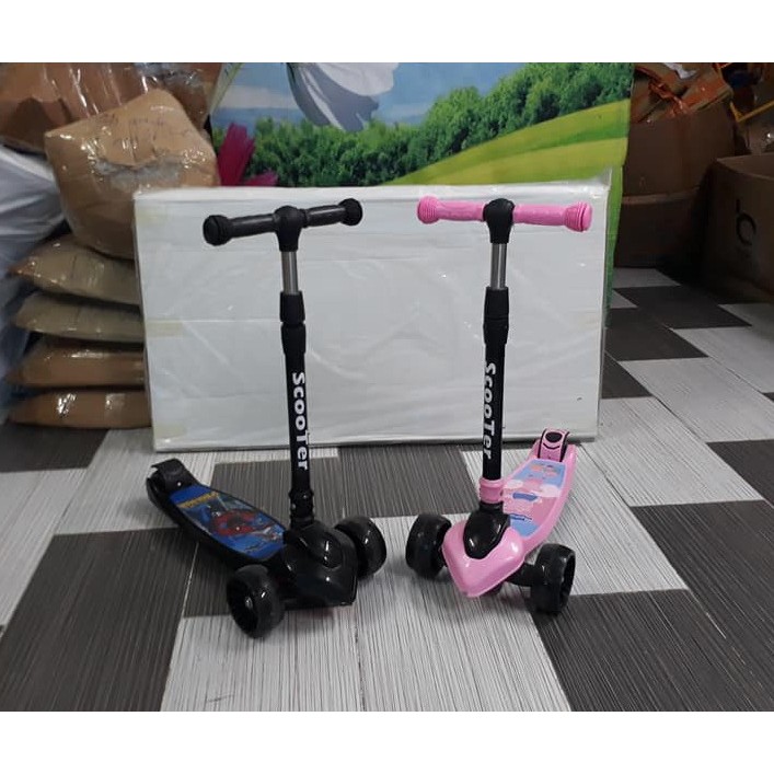 [trợ giá] Xe trượt Scooter Bánh to hàng Cao cấp 808b (có giảm xóc + phanh chân + điều chỉnh cao thấp)