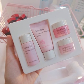 Bộ kit dưỡng da🌸𝑰𝑵𝑵𝑰𝑺𝑭𝑹𝑬𝑬 𝑱𝑬𝑱𝑼 𝑪𝑯𝑬𝑹𝑹𝒀 𝑩𝑳𝑶𝑺𝑺𝑶𝑴 𝑺𝑷𝑬𝑪𝑰𝑨𝑳 𝑲𝑰𝑻🌸