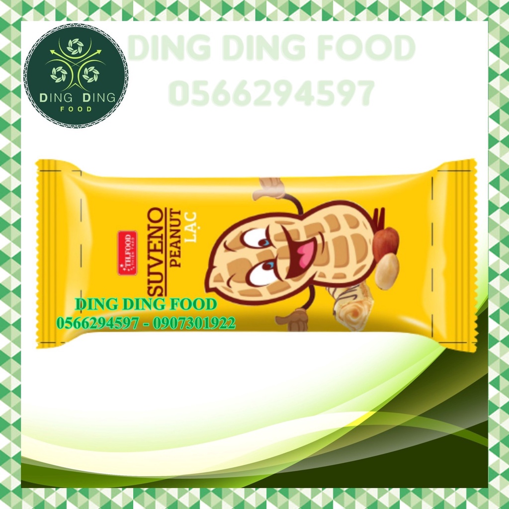Mới - 500g Bánh Xốp Suveno Vị Đậu Phộng , Kem Sữa Chua Giòn Thiên Thảo, Ăn Vặt Siêu Ngon, DING DING FOOD