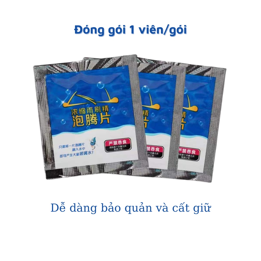 Viên sủi ( vỡ vụn do vận chuyển) vệ sinh kính chắn gió xe ô tô dạng gói làm sạch kính, lau nhà đa năng P130 (1pc)
