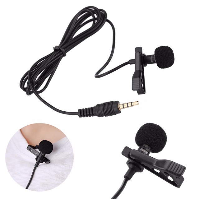 (Hàng Mới Về) Mic cài áo microphone ghi âm, thu âm cho điện thoại, máy ảnh, laptop , tiện lợi cho quay video và livestre