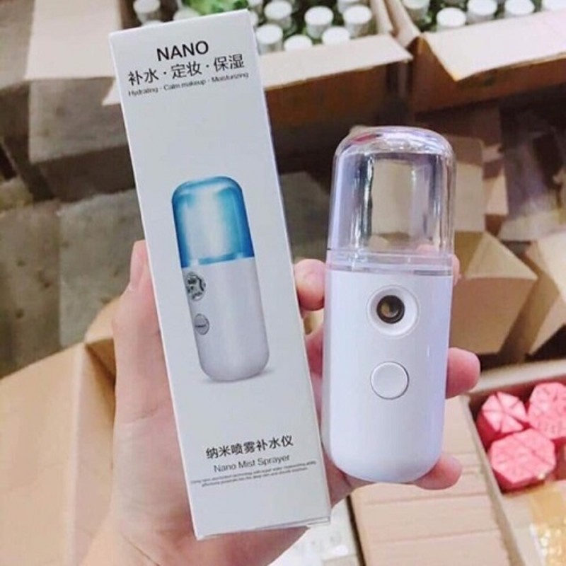 Máy Phun Sương Xông Hơi Mặt Nano Mini Cầm Tay Hỗ Trợ Dưỡng Da Cấp Nước