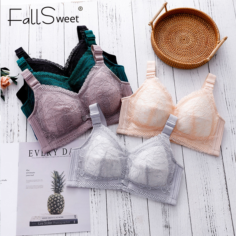 Áo ngực FallSweet ren có size lớn phong cách gợi cảm thời trang cho cho nữ