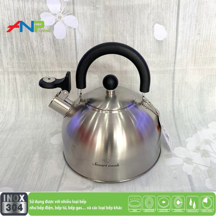 Ấm Siêu Tốc Đun Từ Inox 304 Elmich Smartcook EL3372 2.5L