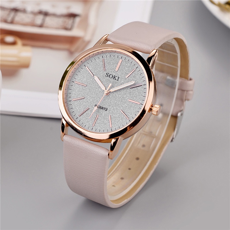 Đồng hồ nữ Analog Quartz Đồng hồ nữ thời trang bằng da