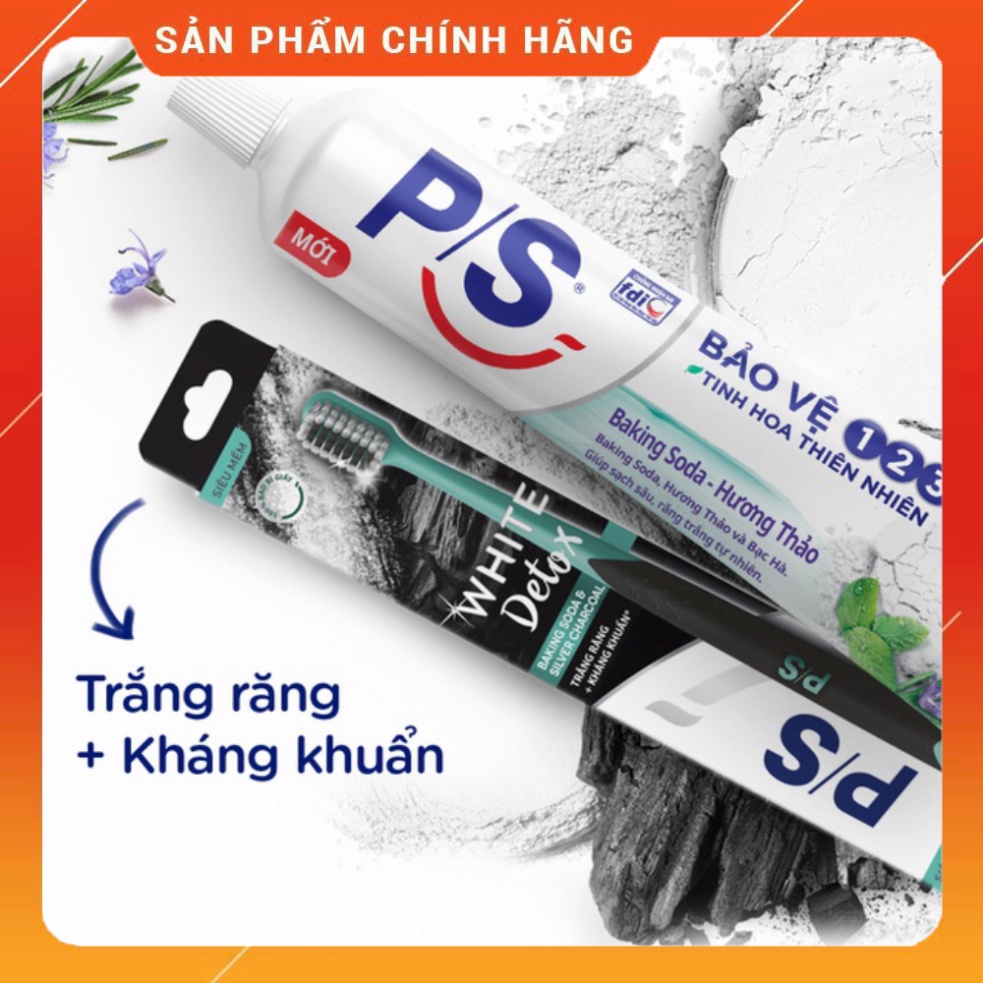 Combo 3 Kem đánh răng P/S Baking Soda Hương Thảo 180g/hộp