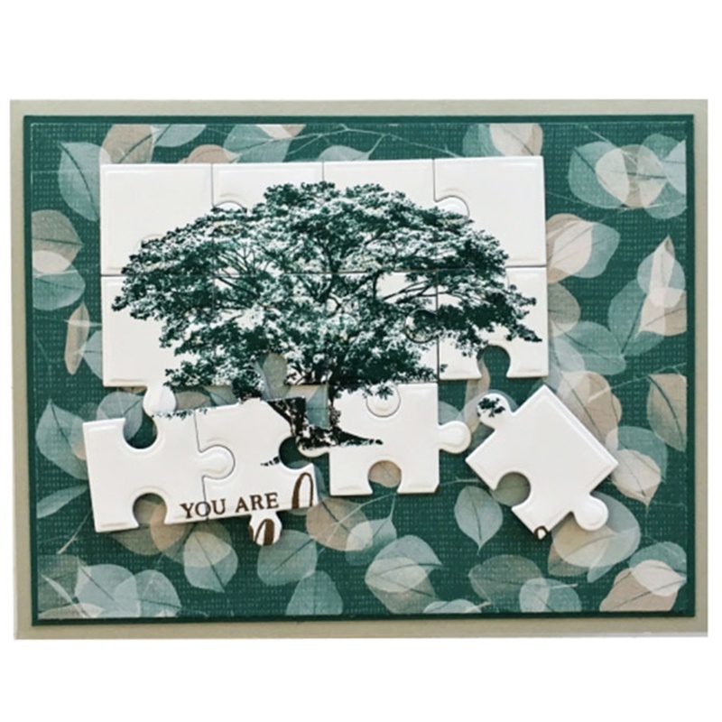 Khuôn Cắt Giấy Kim Loại Hình Mảnh Ghép Hình Trái Tim