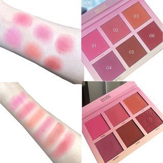 Phấn Má Hồng IMAGIC 6 Ô Màu Trang Điểm Quyến Rũ Chính Hãng Makeup Chuyên Nghiệp