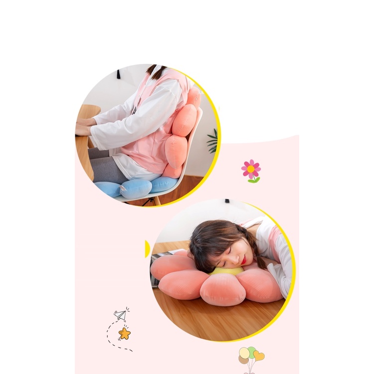 Gối đệm hình bông hoa mềm mại xinh xắn phù hợp trang trí ghế ngồi, nội thất trong gia đình, dân công sở...THANH LÝ. A1