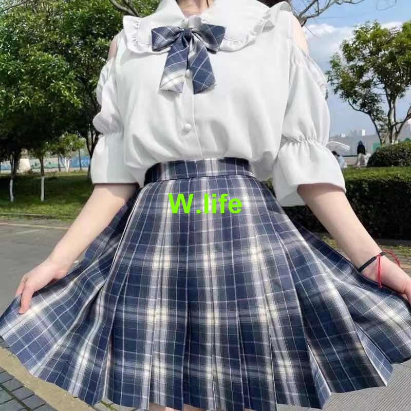 Áo Sơ Mi Tay Loe Ngắn Hở Vai Cổ Búp Bê Phong Cách Lolita Nhật Bản Thời Trang Cho Nữ
