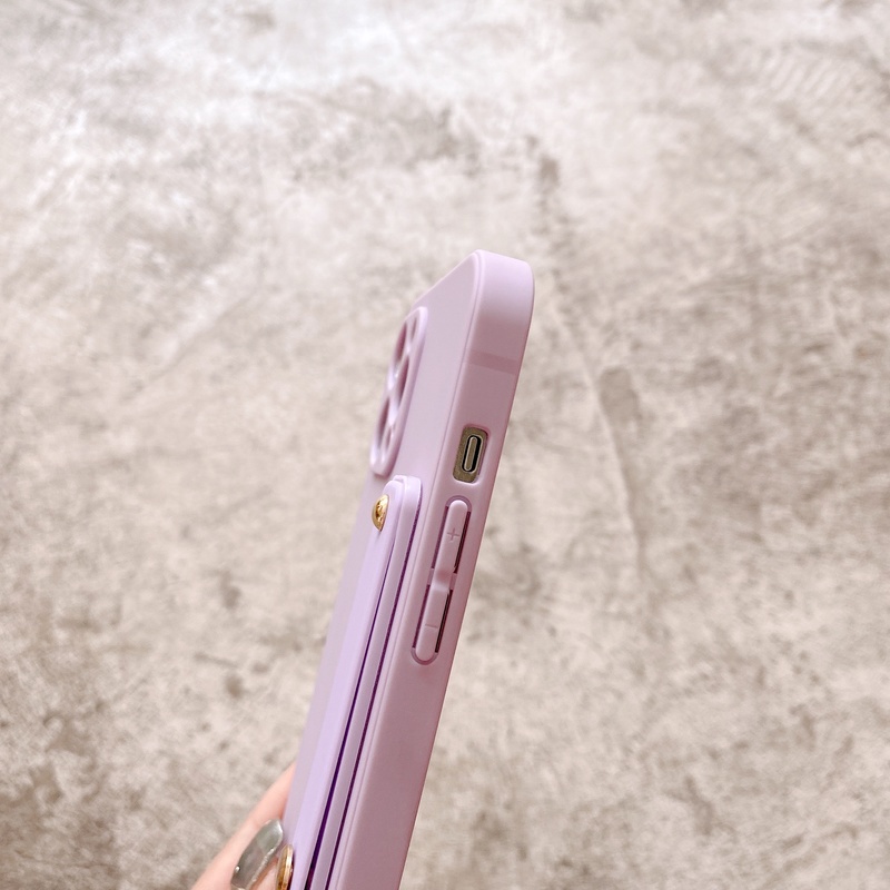 Ốp Điện Thoại Silicon Có Giá Đỡ Cho iPhone 13 12 11 Pro MAX XS X XR XS MAX 7 8 Plus