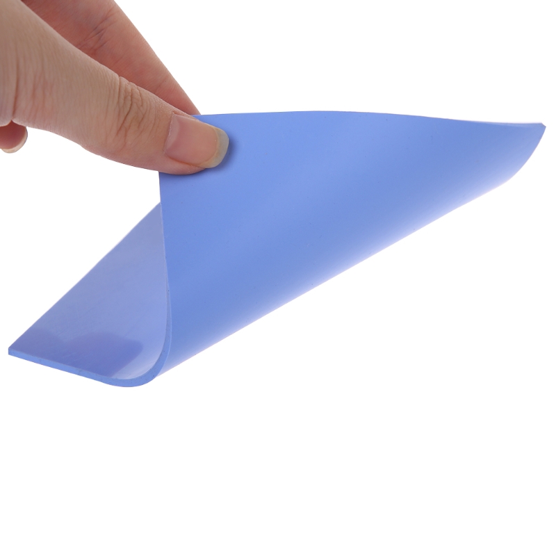 Miếng tản nhiệt bằng silicon màu xanh lam cho CPU 100 x 100 x 2mm