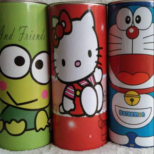 Ống Heo Tiết Kiệm Hình Doraemon / Keropi / Hello Kitty Dễ Thương