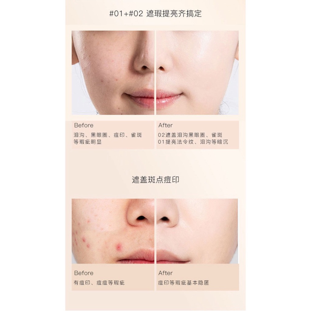(Bán Buôn Sỉ) Kem Che Khuyết Điểm Mịn Lì Tiệp Mọi Tông Da Kiểm Soát Dầu Lameila Concealer SIGO
