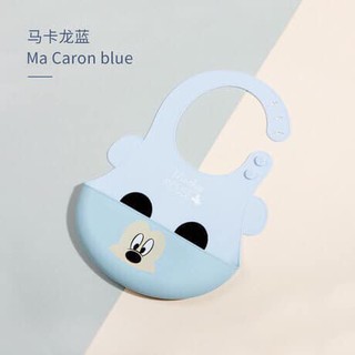 Yếm máng ăn dặm silicone hình thú mickey