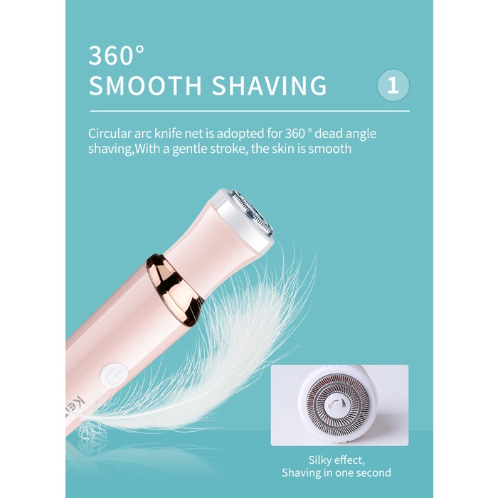 Máy cạo lông mặt/ cơ thể Kemei 3 trong 1 đa năng chất lượng cao